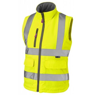 Leo Workwear Sandymere Hi-Vis Ladies Bodywarmer