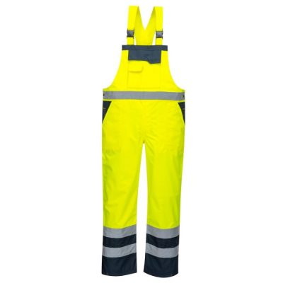 Portwest Unlined Contrast Bib And Brace