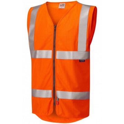 Leo Workwear Jacobstowe Lfs Anti-Static Waistcoat Zip