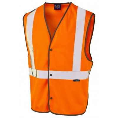 Leo Workwear Umberleigh Railway Stud Waistcoat
