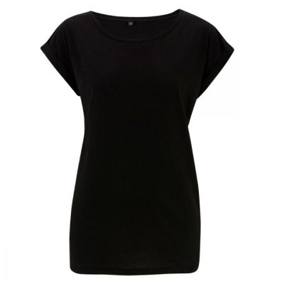 Continental Clothing Organic Women's Rolled Sleeve Tunic T Shirt