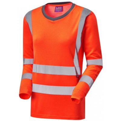 Leo Workwear Lydford Women's Sleeved T- Shirt