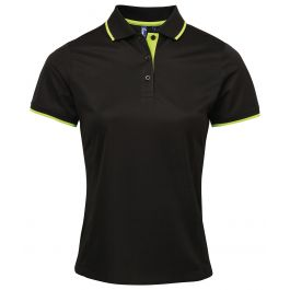Premier Women's Contrast Coolchecker+ Polo