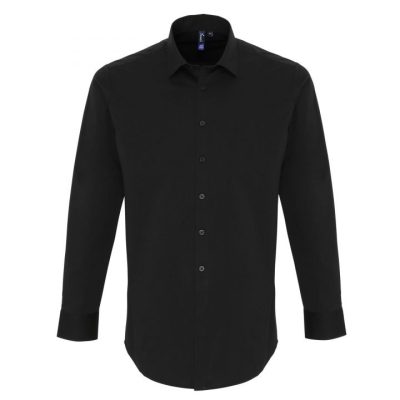 Premier Stretch Fit Cotton Poplin Long Sleeve Shirt