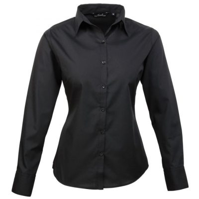 Premier Women's Poplin Long Sleeve Blouse