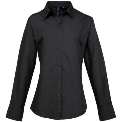 Premier Women's Supreme Poplin Long Sleeve Blouse