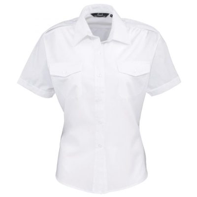 Premier Women's Short Sleeve Pilot Blouse