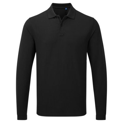 Premier Unisex Long Sleeve Polo Shirt, Powered By HeiQ Viroblock
