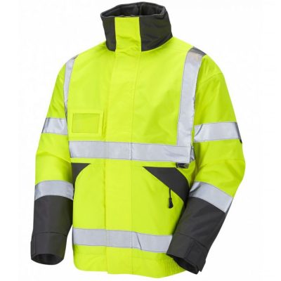 Leo Workwear Bickington Hi-Vis Superior Bomber Jacket