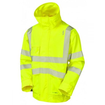Leo Workwear Dartmoor EcoViz Breathable Bomber Jacket