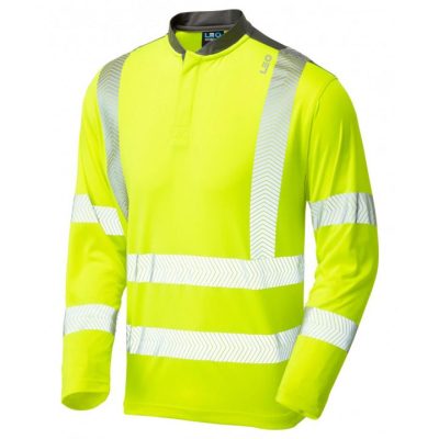 Leo Workwear Watermouth Hi-Vis Performance Sleeved T-Shirt