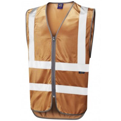 Leo Workwear Zipped Reflective Waistcoat