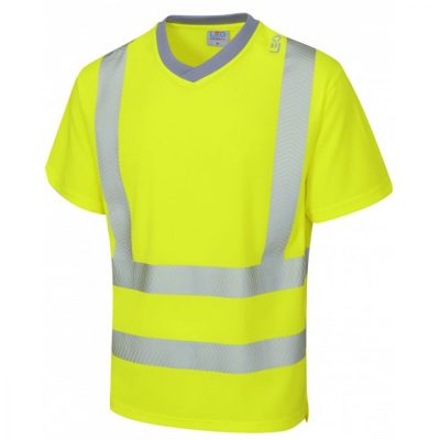 Leo Workwear Larkstone Hi-Vis Coolviz Plus T-Shirt