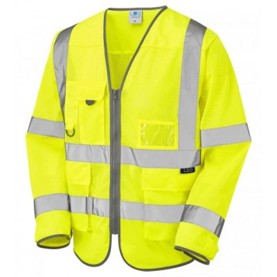 Leo Workwear Burrington Hi-Vis Coolviz Superior Sleeved Vest